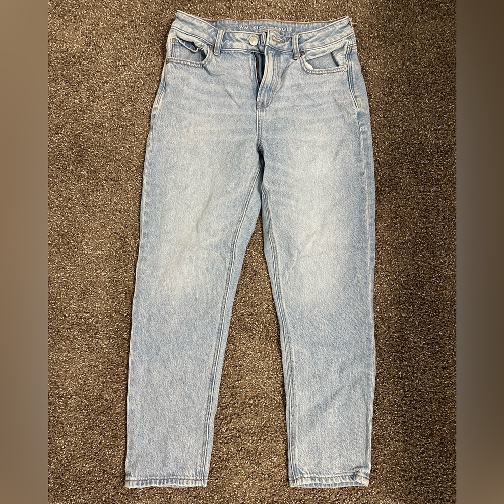 American Eagle Outfitters Blue Mom Jeans
